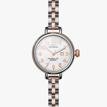 Shinola Birdy 3HD 34mm, MOP Whiskey Leather Strap  display picture 1