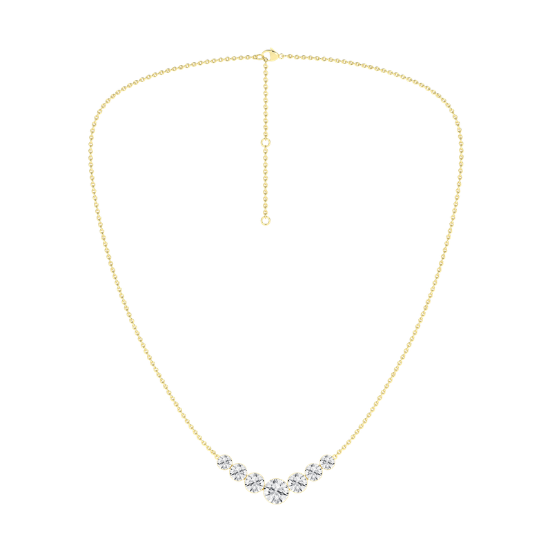 Revelation Seamless™ 7-Stone Graduated Diamond Necklace