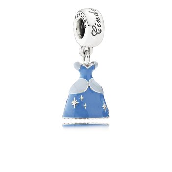 PANDORA Disney Parks castle silver safety chain with purple