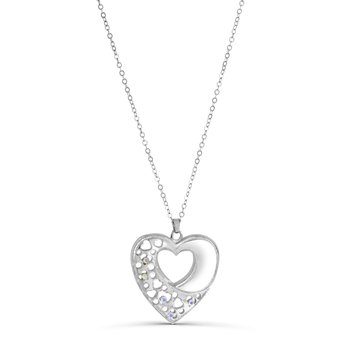 Heart Pendant with Crystal Clear Accent 540-09923