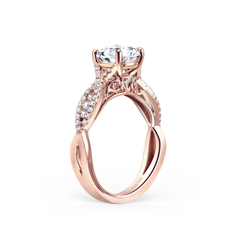Kirk Kara Twist Diamond Engagement Ring K199RR Hashtag Fine Jewelers