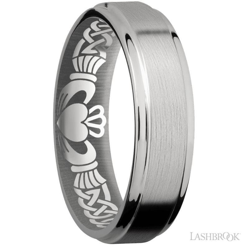 Titanium 6 mm Grooved Band