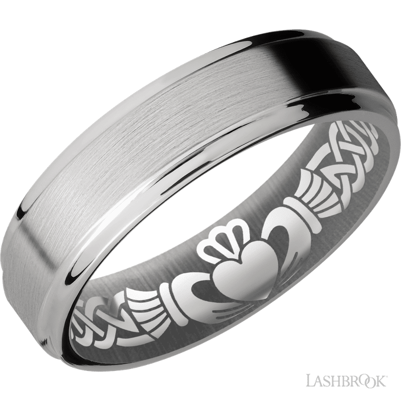 Titanium 6 mm Grooved Band