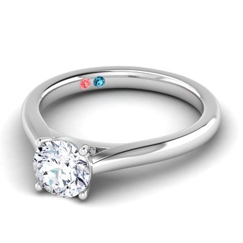 Smiling Rocks Lab Grown Diamond Pave Petite Ring SRR-01218WHT