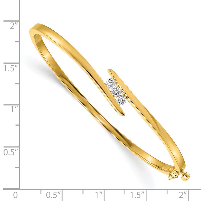 Quality Gold 14k Complete 3-Stone 1/3 carat AA Diamond