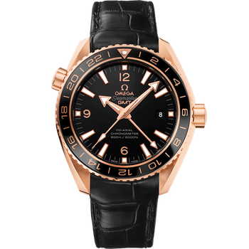 Omega Planet Ocean 600M 45.5 mm, steel on rubber strap