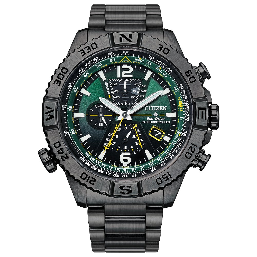 Citizen MEN ECO WR200 SSGIP BRAC GREN AT8227-56X - Little's Jewelers