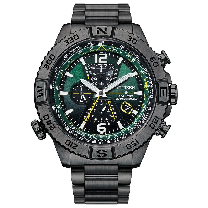 Citizen MEN ECO WR200 SSGIP BRAC GREN AT8227-56X - Little's Jewelers