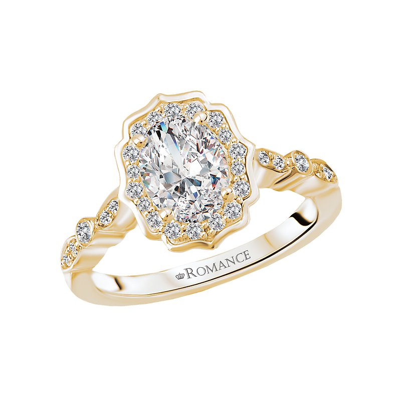 【通販激安】 Diamond Semi-Mount Halo Ring Romance - 119122-100K その他