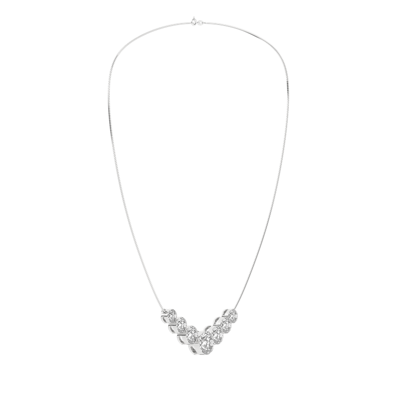 Revelation Seamless™ 7-Stone Graduated Diamond Necklace