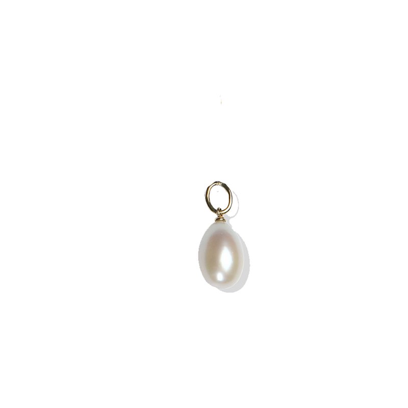 Lolovivi Silver Pearl Pendant | Oval Pearl and Sterling