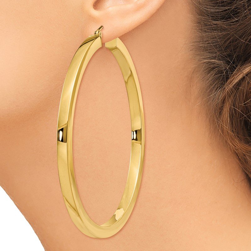 Women's 14k Yellow selling Gold Earrings with Sy