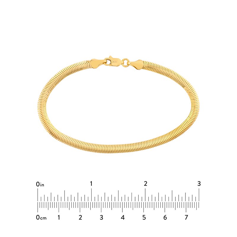 Midas Chain 4.2mm Light Oval Snake Chain with Lobster Lock