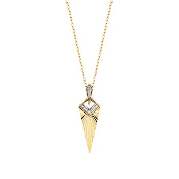Sunburst Chevron Pendant .05tw JIL14B3413D