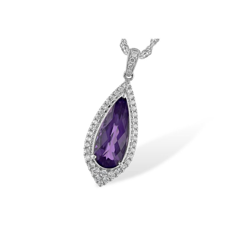 Allison Kaufman 14KT Gold Amethyst Necklace C189-21586 - Apex Jewelers