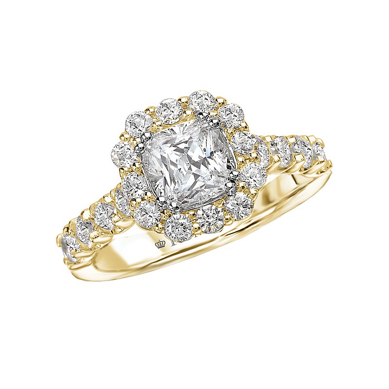 Romance Halo Semi-Mount Diamond Ring 117349-100YK - JB's