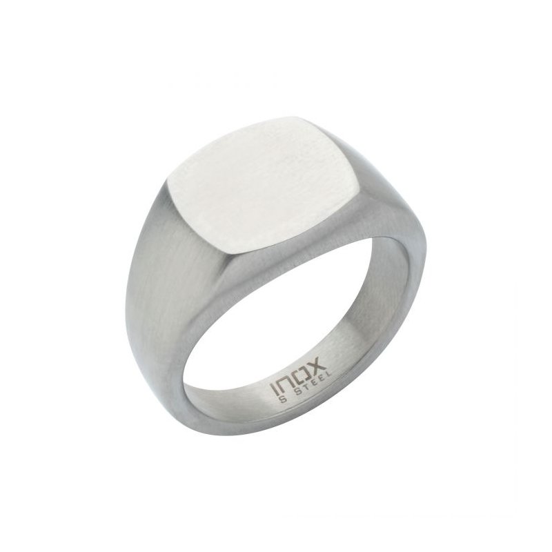 INOX Jewelry Stainless Steel Signet Pinky Finger Ring FR28155