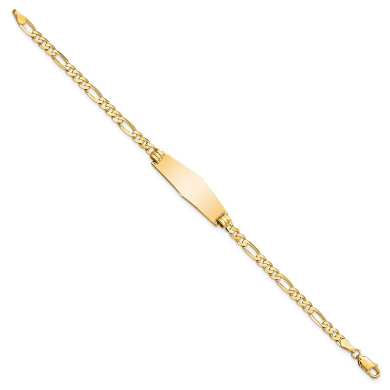Flat Diamond-Shape Link Chain Bracelet, 7-inch Flat Diamond-Shape Link Chain Bracelet, 7-inch