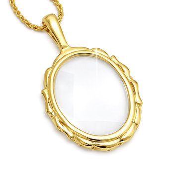 Vintage Oval Monocle Pendant J452-JJM001