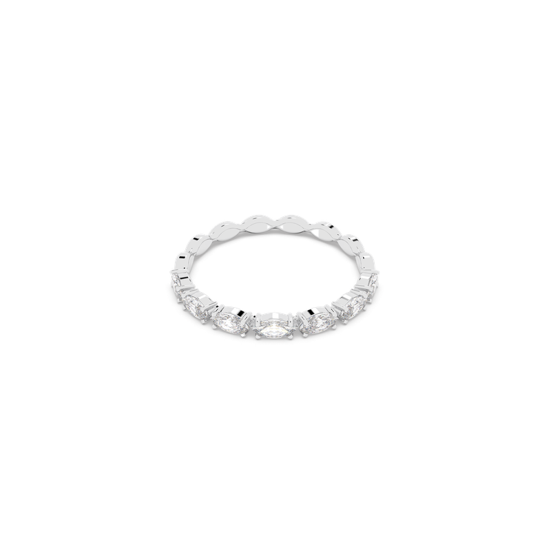 Swarovski Matrix Vittore ring, Marquise cut, White, Rhodium Swarovski Matrix Vittore ring, Marquise cut, White, Rhodium