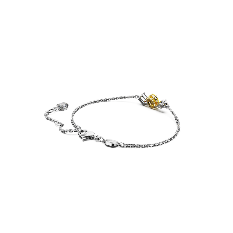 Swarovski Mesmera bracelet, Mixed cuts, Yellow, Mixed metal
