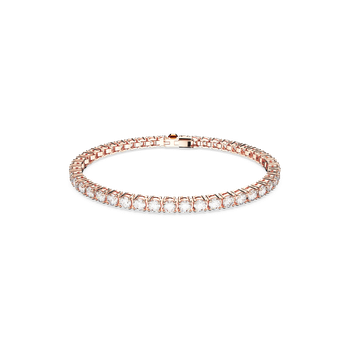 ブレスレット SWAROVSKI Matrix Tennis Gold Tone Bracelet M 5657664 Swarovski Gold-Tone Plated Round Cut Matrix Tennis Bracelet