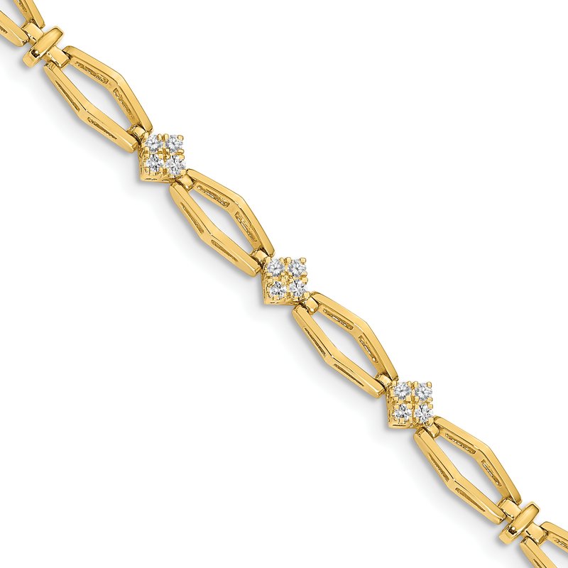 AAA ポスター 4枚セット 5 ESTATE WIDE & LONG 7.50CT AAA MULTI GEM 14K YELLOW GOLD