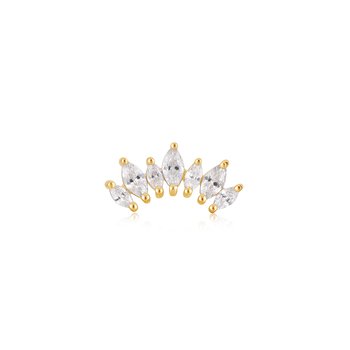 ANIA HAIE Sparkle Bezel Barbell Single Earring E035-06H ANIA HAIE Sparkle Bezel Barbell Single Earring E035-06H