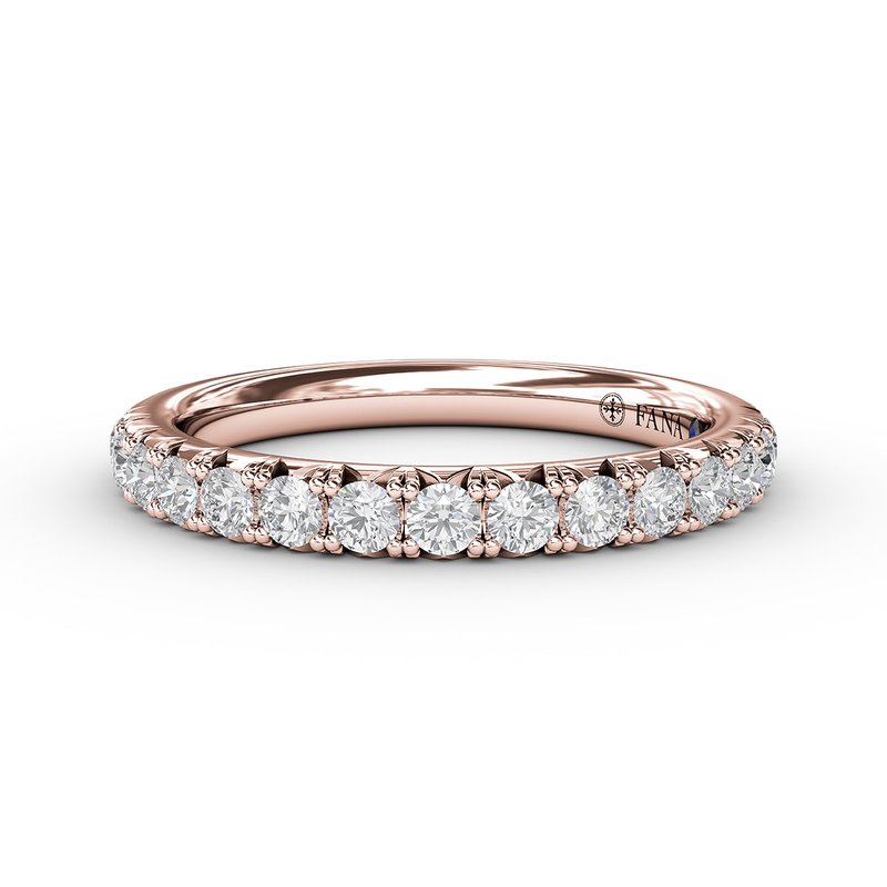 French Pave Set Anniversary Band W6401 - Fana