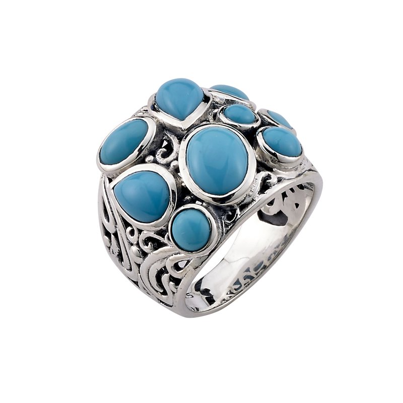 Sleeping Beauty Turquoise Sterling Silver Ring on sale