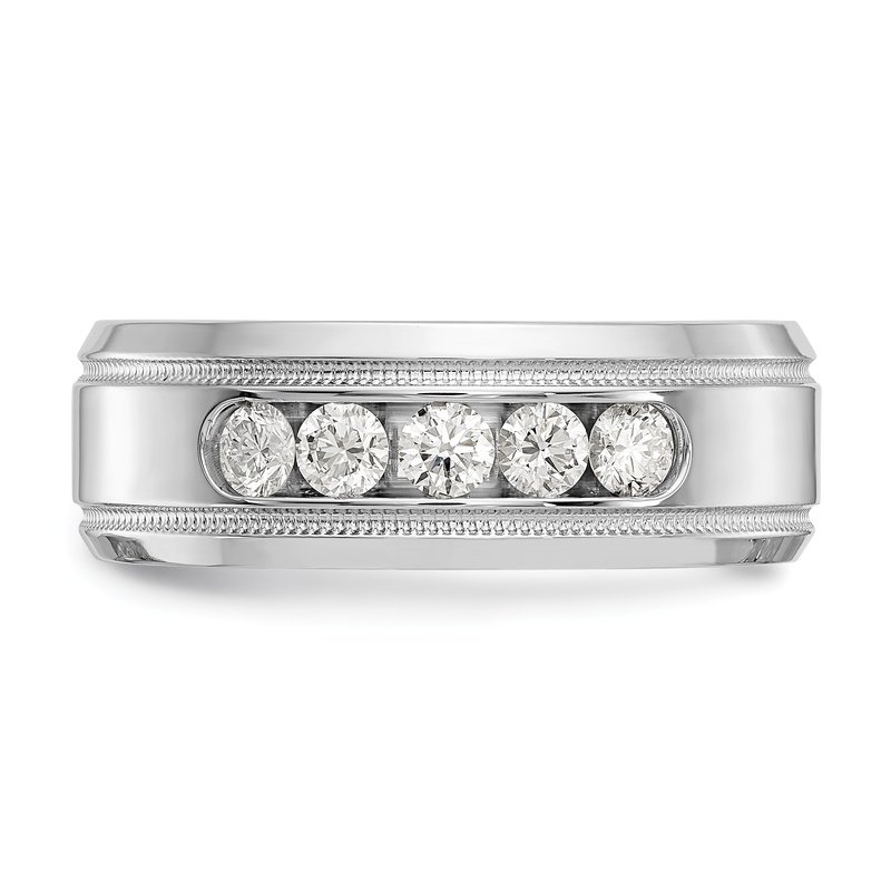 True Origin 14K White Gold 1/2 carat Lab Grown Diamond VS+ F+ Size 10 ...