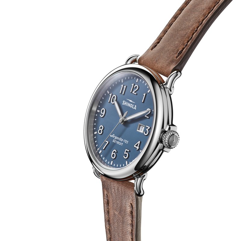 Shinola Runwell 3HD 41mm, British Tan Leather Strap