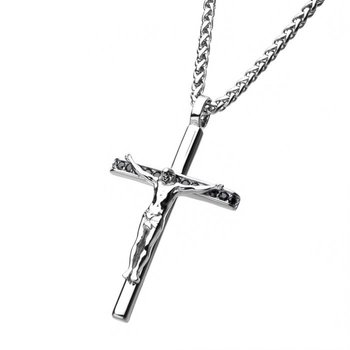 INOX Jewelry Two Layer Cross with X in the Middle Pendant