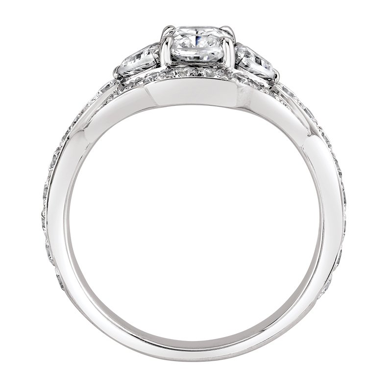 クリスタルリング Love Story Diamonds 14KT White Gold 2.00ctw Three-stone Engagement