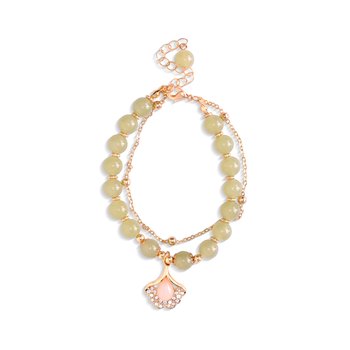 Jade Bracelet - Crystal Accents Z124-LN5414