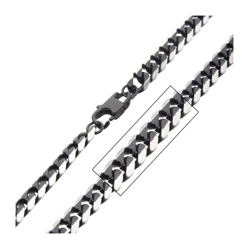 アクセサリー 9691n Two Toned Xl Alternating Twisted Link Toggle Necklace - eklexic