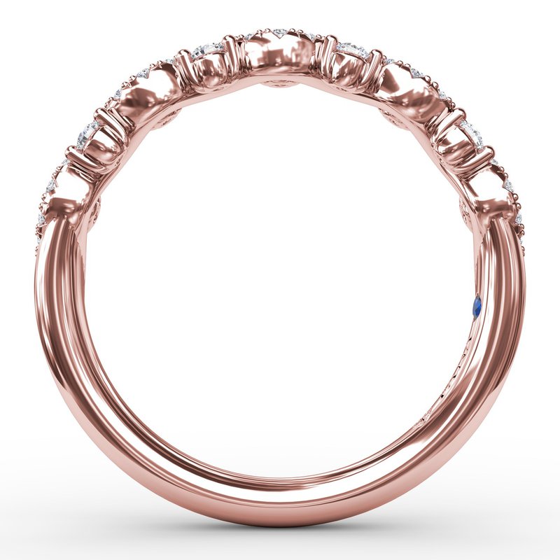 Single Wave Diamond Band W7348 - Fana