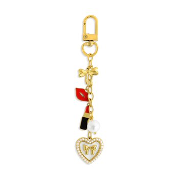 Glam Lip with MOP Charm Keychain Z124-LN5706