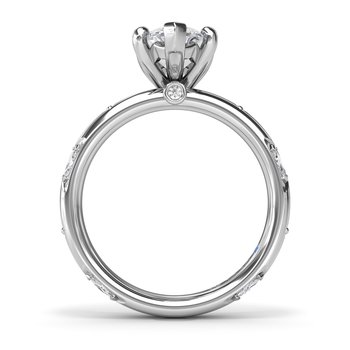 Abstract Marquise Diamond Engagement Ring S4425