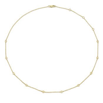 0.28CT 14K Y/G 18" DIAMONDS BY THE YARD CHAIN SC22003838