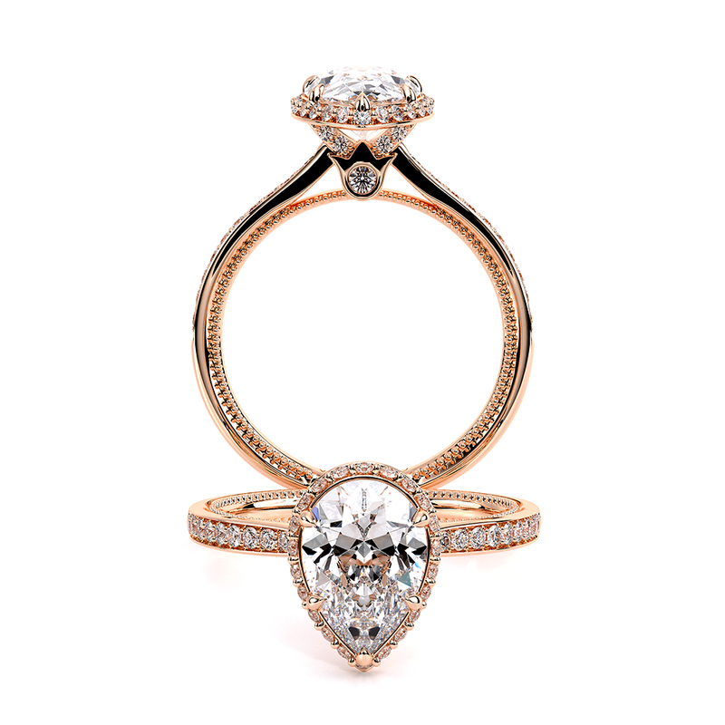 Verragio Renaissance-Sld302-Xps-14k Rose Gold Pear