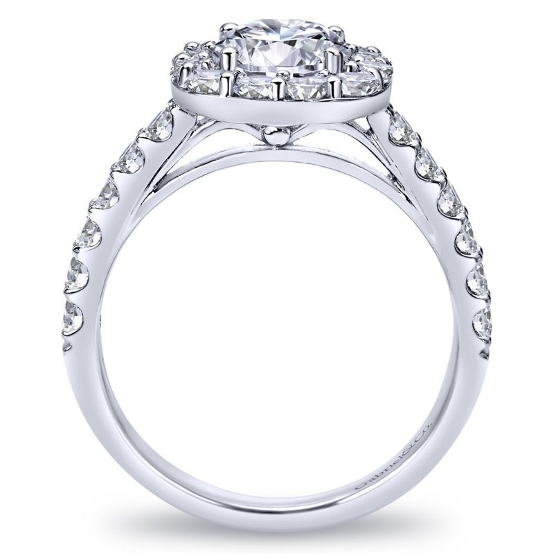 white gold diamond dress rings 14k White Gold .75 CTW Diamond Halo Engagement Ring DSR-23678 – Heritage  Jewelers main image 1