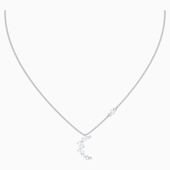 Swarovski Louison Necklace, White, Rhodium plated 5419234 