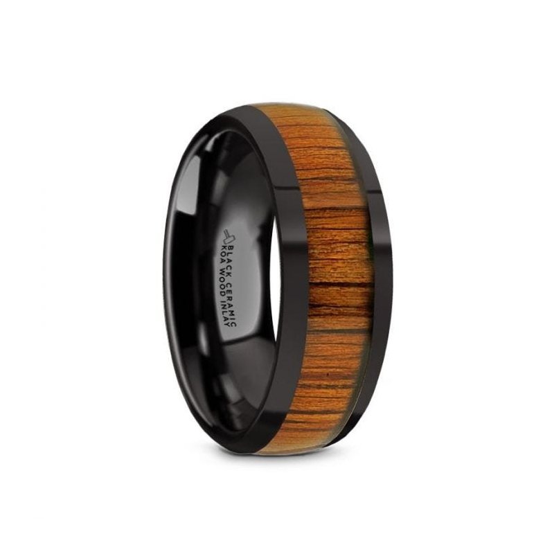 Thorsten Rings LINDEN Black Ceramic Polished Finish Men Thorsten Rings LINDEN Black Ceramic Polished Finish Men