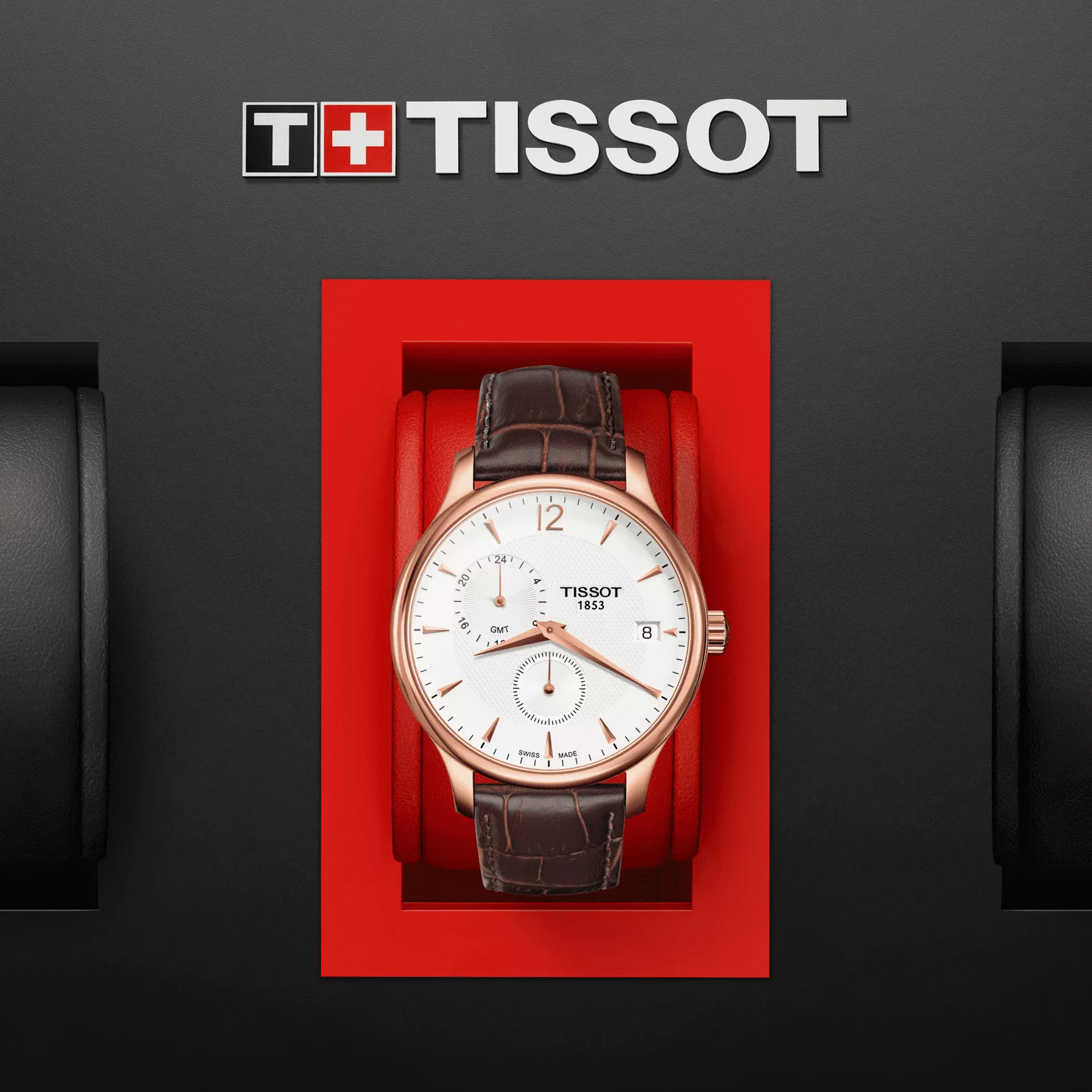 TISSOT Tradition GMT T0636393603700 - Elgin Jewellers