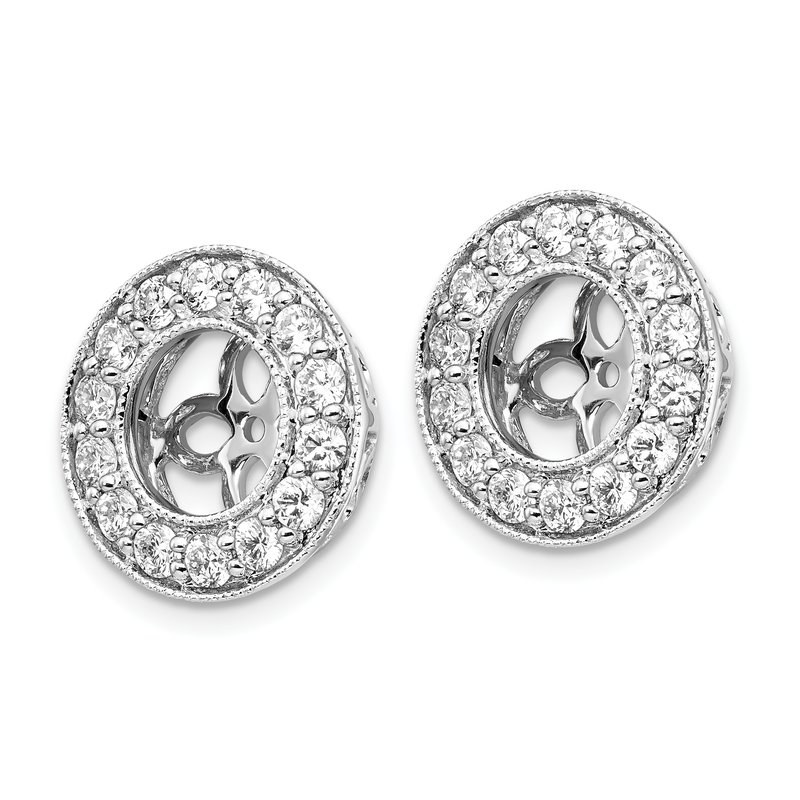 True Origin 14K White Gold 1 carat Lab Grown Diamond VS+ F+ for 6-6.5mm ...