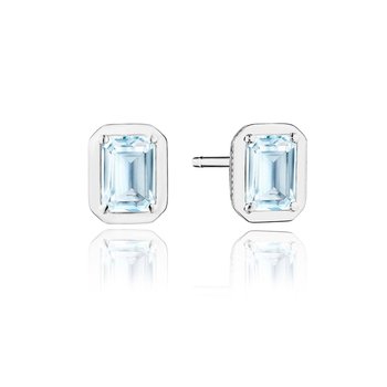 TACORI Fashion Emerald Sky Blue Topaz Stud Earring - 1.4ct