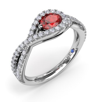 Fana Ruby and Diamond Wrap Ring R1901R - Deans Jewelry