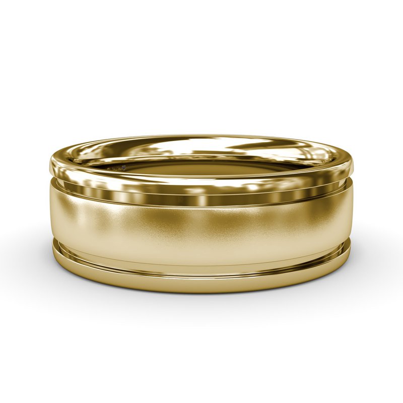 Sandblast Finish Men's Band