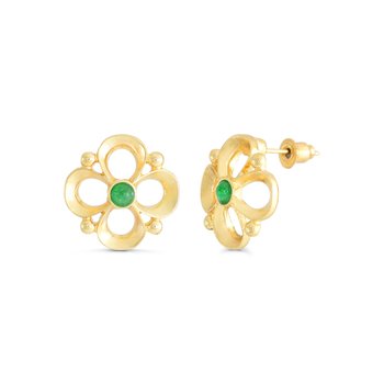 Jade Clover Stud Earrings EJ452-JJS91933